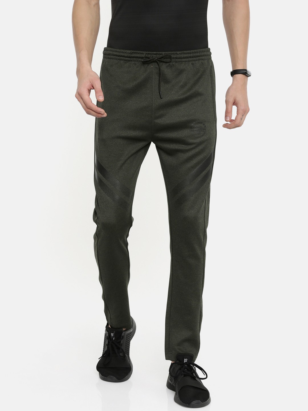 

Proline Active Men Olive Green Solid Slim-Fit Track Pants