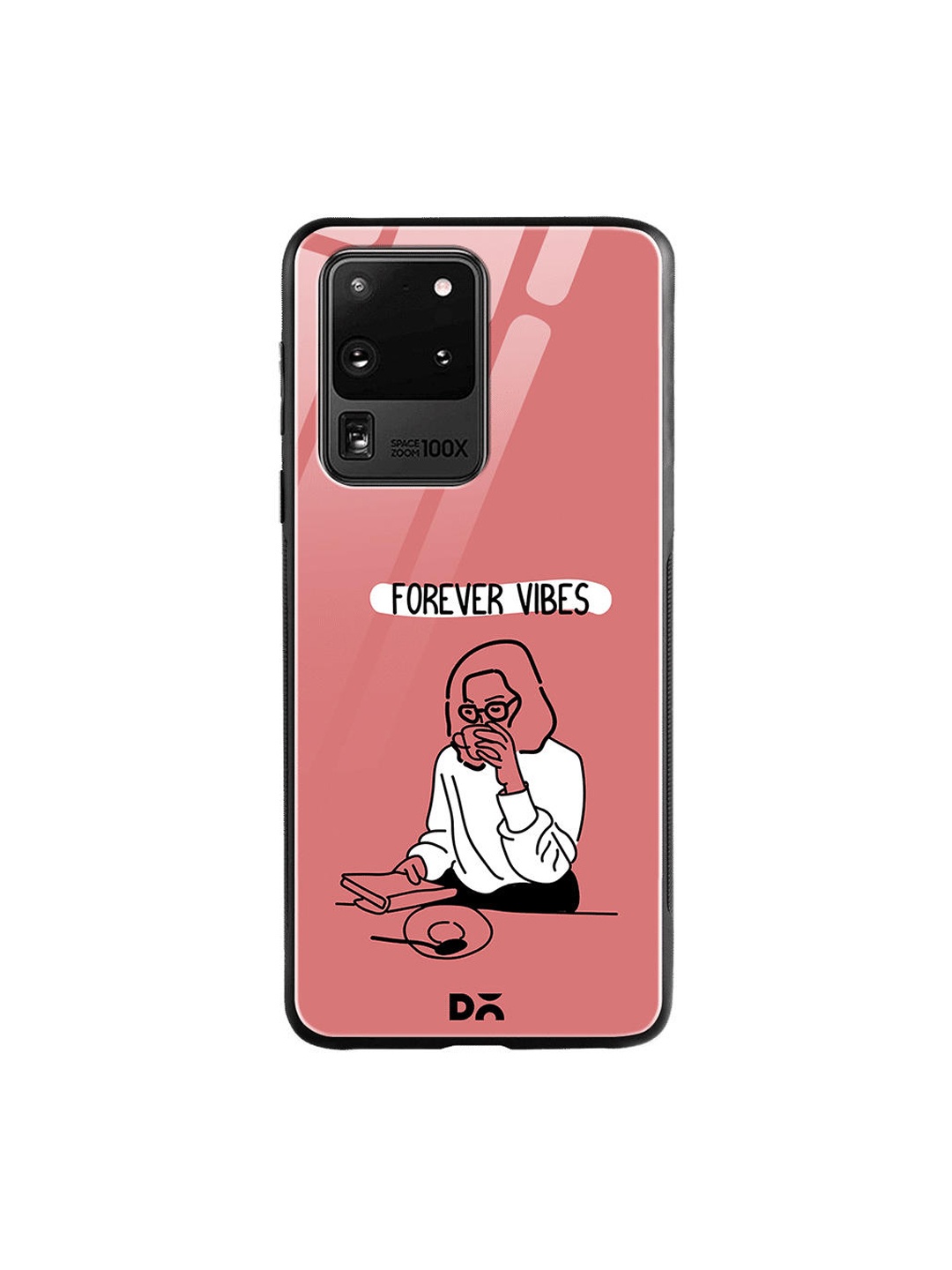 DailyObjects Pink & White Forever Vibes Samsung Galaxy S20 Ultra Glass Case Cover