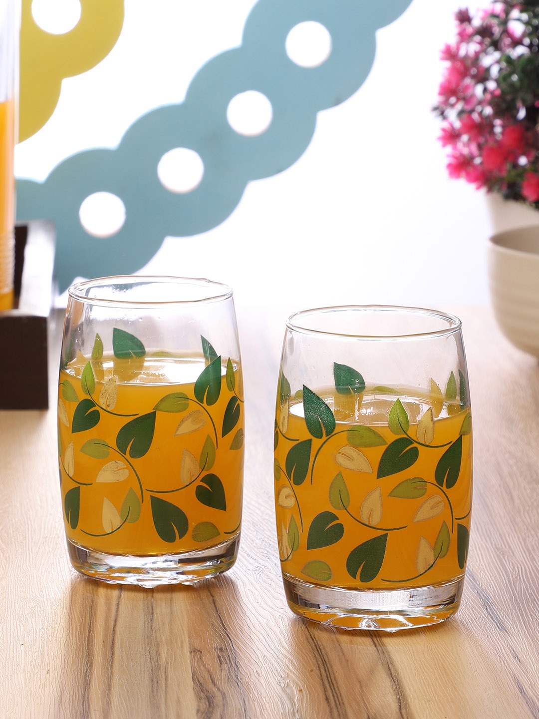 

ceradeco Set Of 6 Assorted Print Everday Water/Juice Glasses