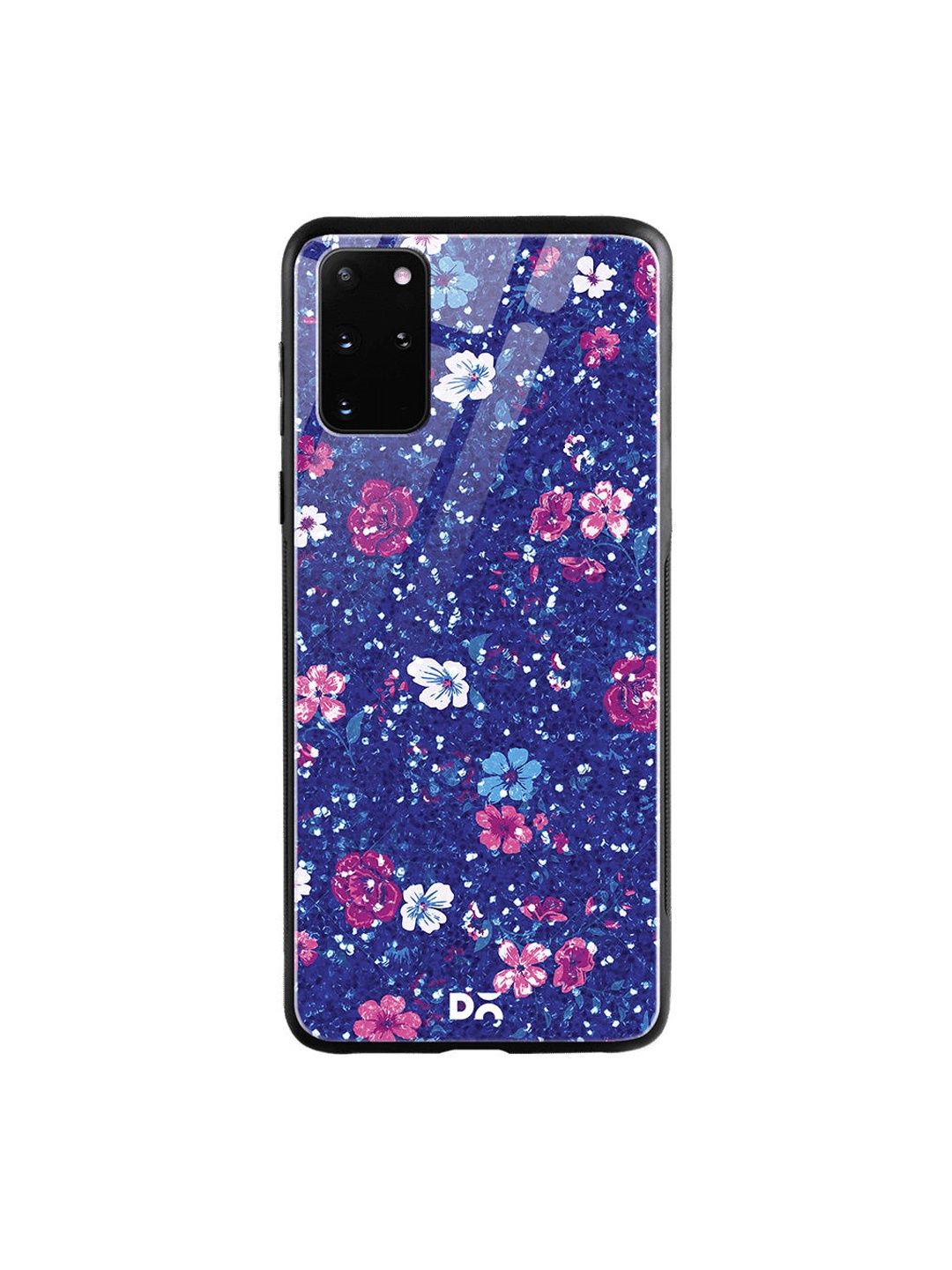 

DailyObjects Blue & Pink Marble Flowers Samsung Galaxy S20 Plus Glass Case Cover