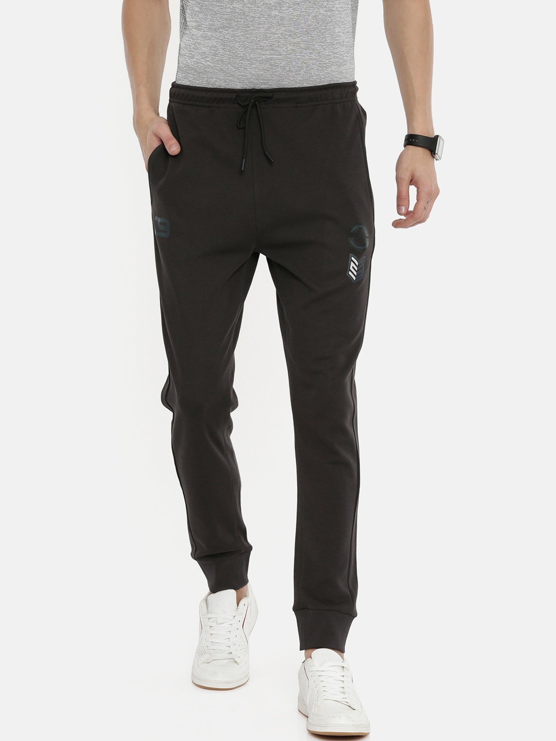 

Proline Active Men Olive Green Solid Slim-Fit Joggers
