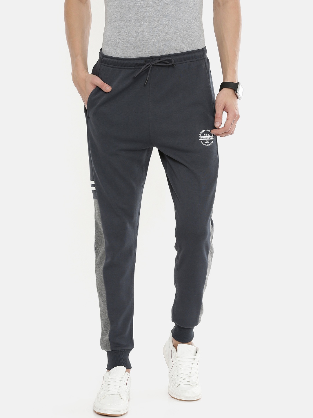 

Proline Active Men Charcoal Grey Solid Slim-Fit Joggers