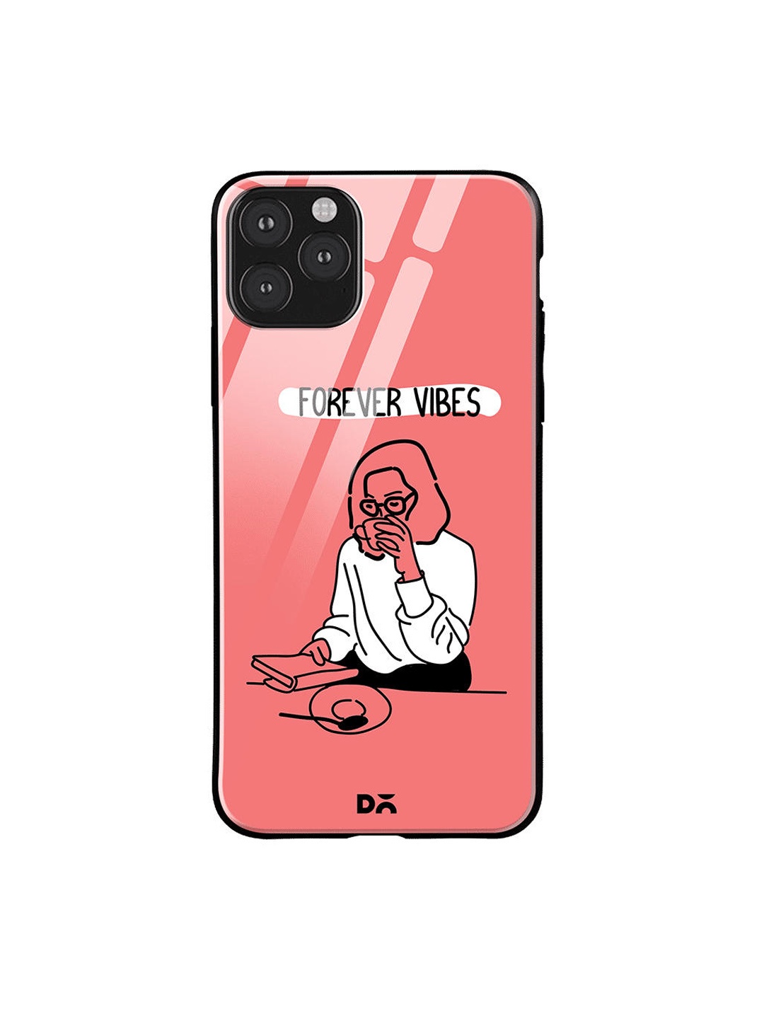 

DailyObjects Pink & White Forever Vibes iPhone 11 Pro Glass Case Cover