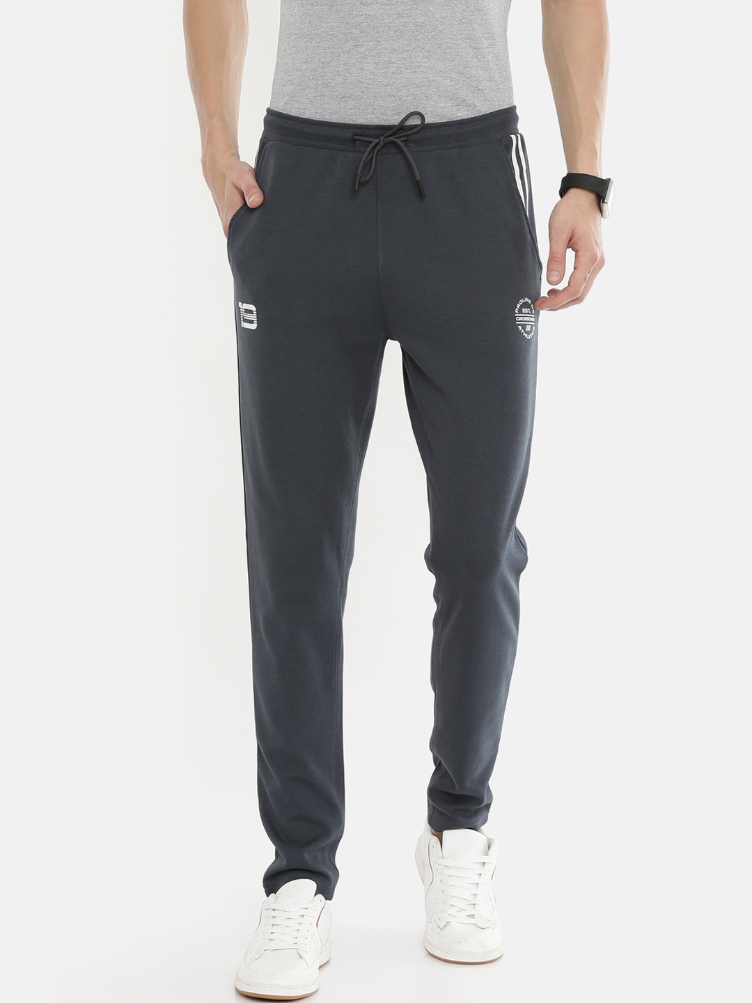 

Proline Active Men Grey Solid Slim-Fit Track Pants