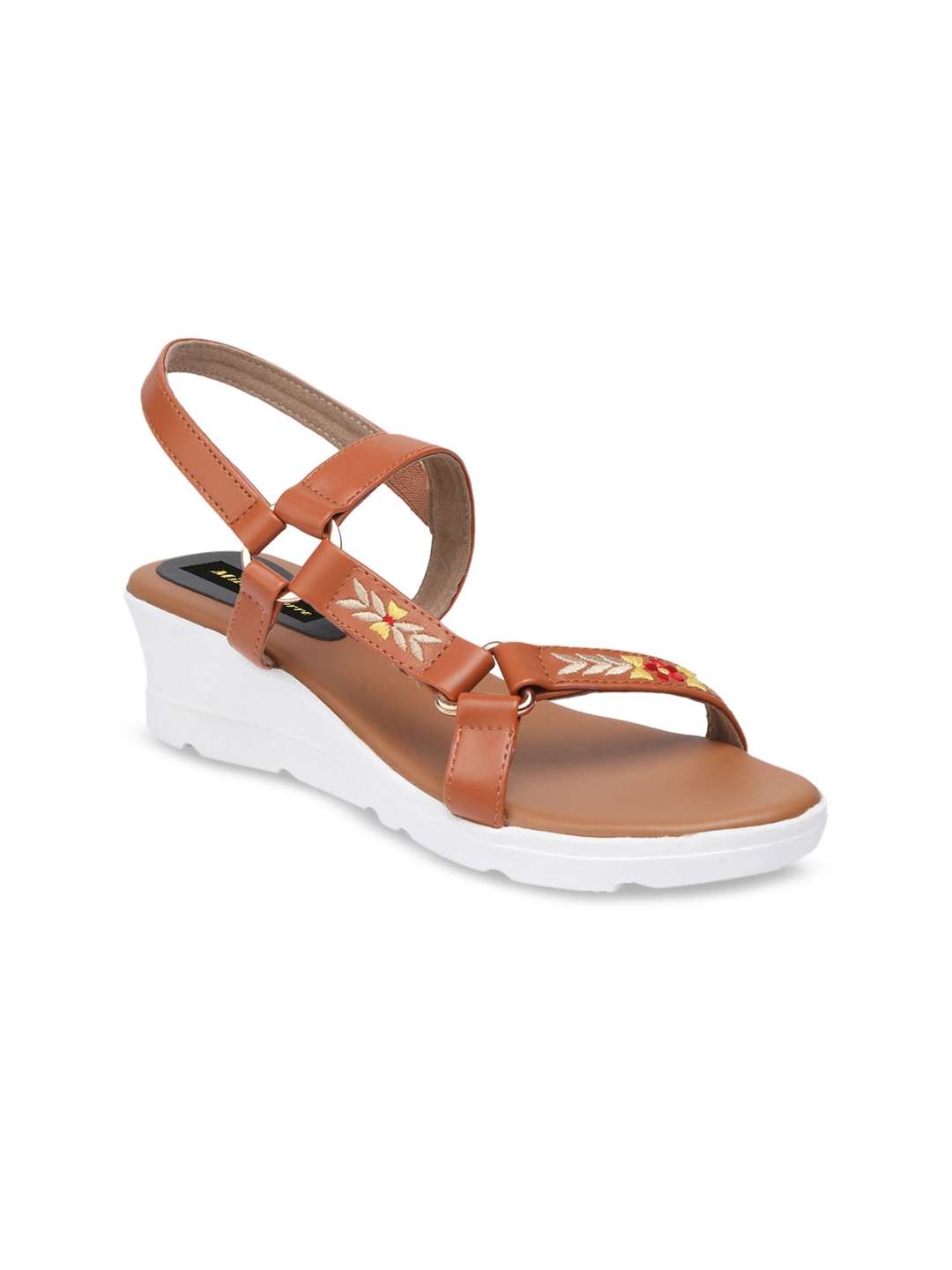 

Milano Torre Women Tan Brown Woven Design Sandals