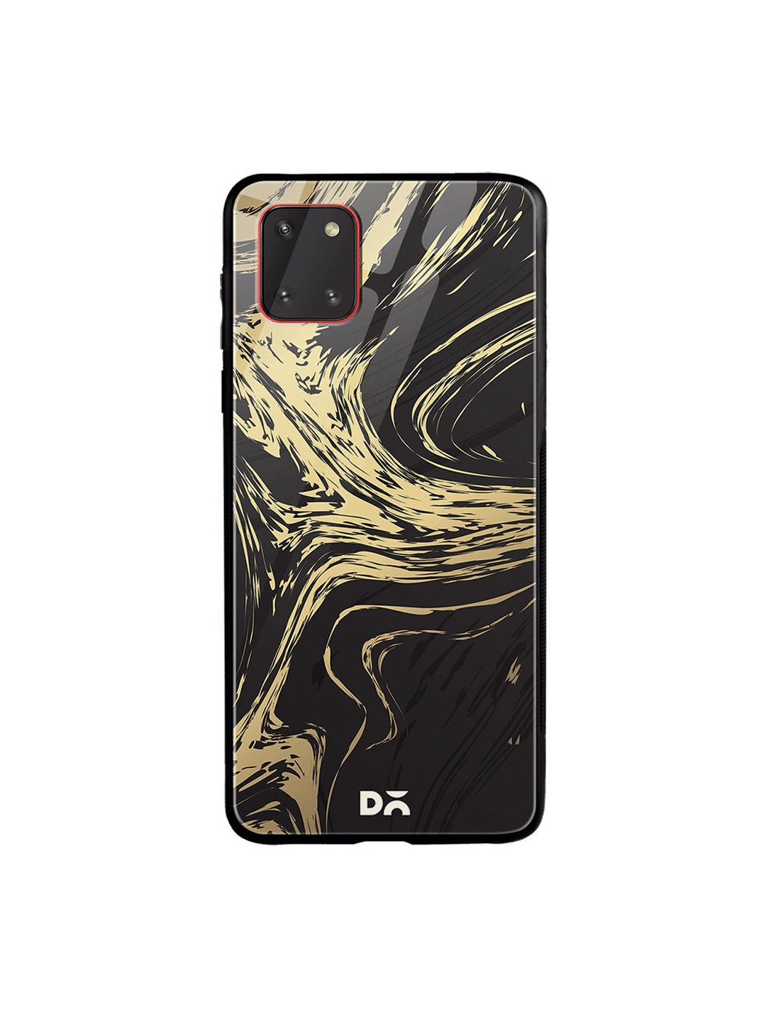 

DailyObjects Black & Gold-Toned Marble Art Samsung Galaxy Note 10 Lite Glass Case Cover