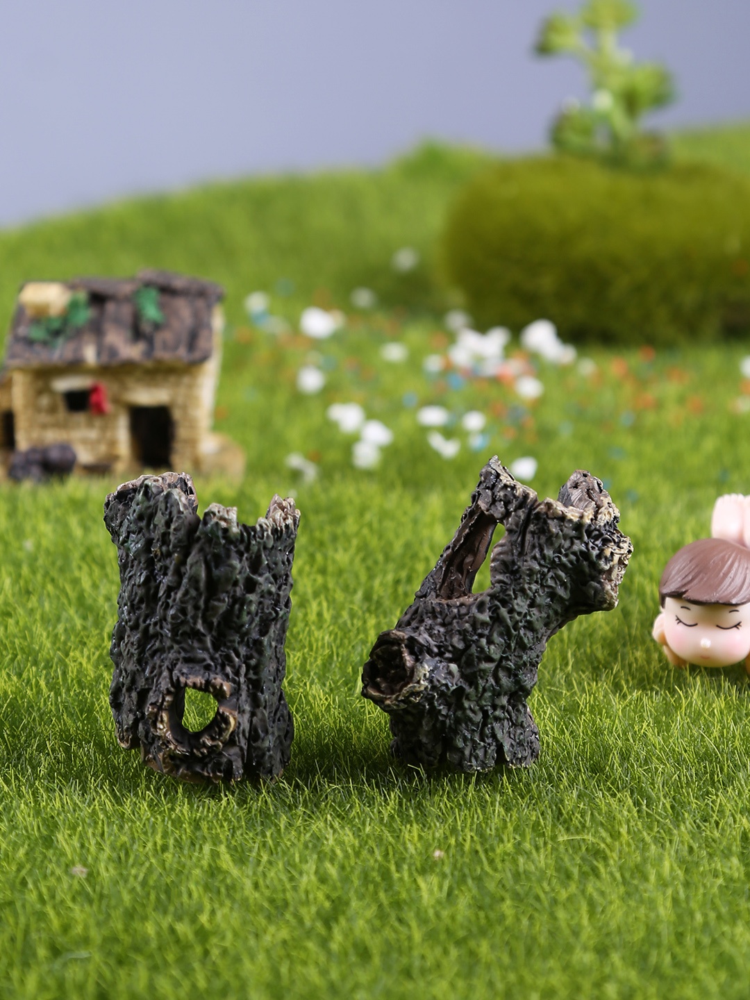 

TAYHAA Set of 4 Beautiful and Little Tree Trunks, Grey