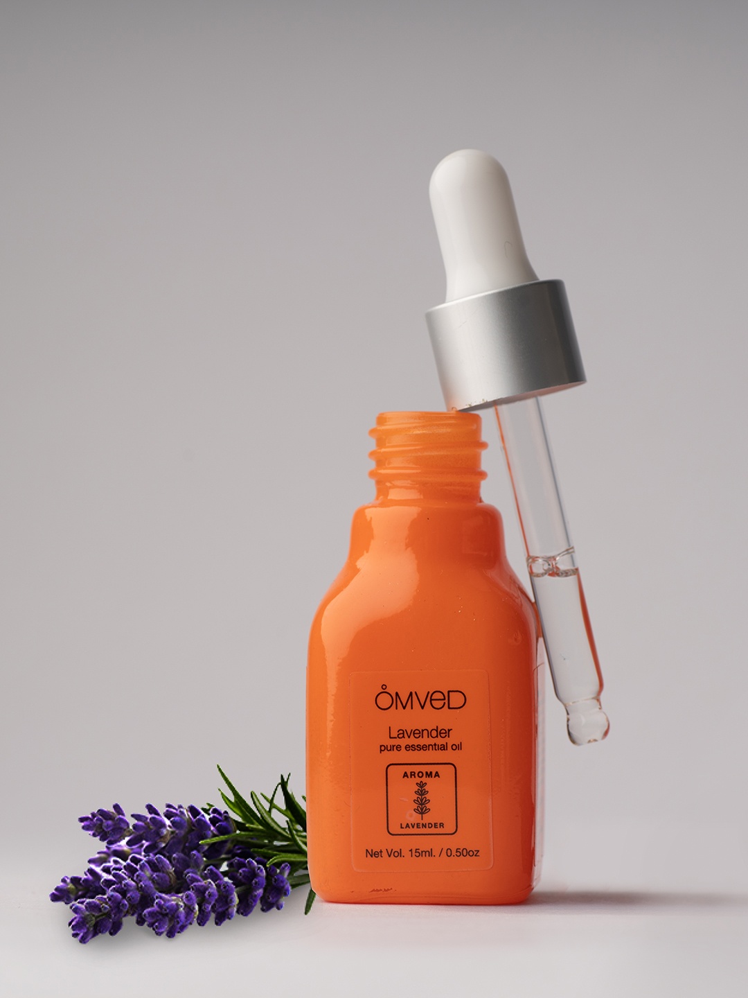 Omved Lavender Pure Natural Essential Oil 15 ml, Orange