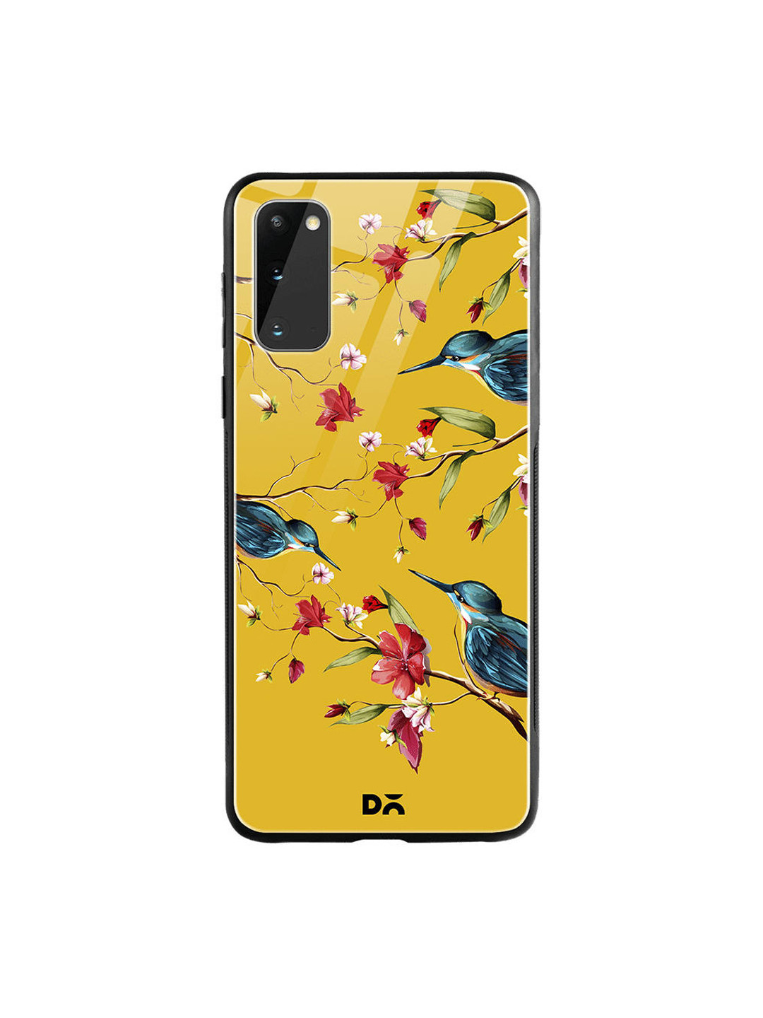 

DailyObjects Yellow & Red Melody Birds Samsung Galaxy S20 Glass Case Cover