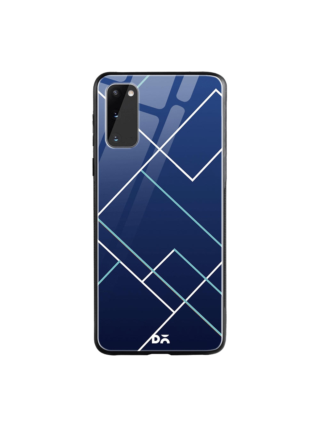 DailyObjects Blue & White Samsung Galaxy S20 Glass Case Cover