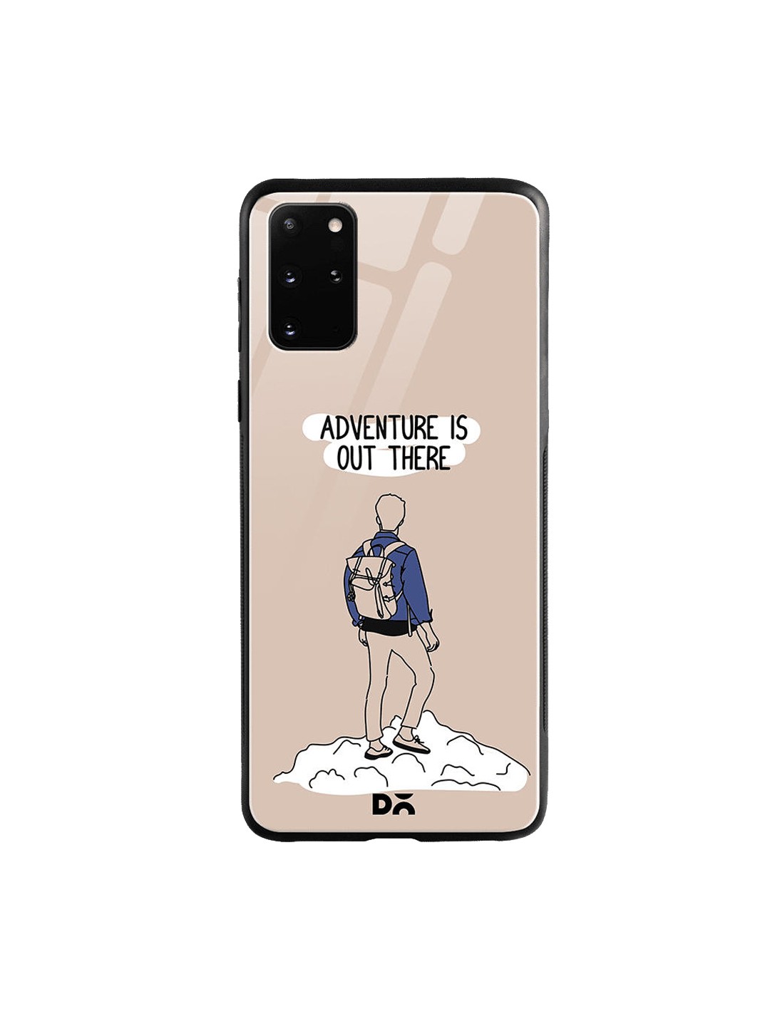 

DailyObjects Beige & Blue Adventure Out Samsung Galaxy S20 Plus Glass Case Cover