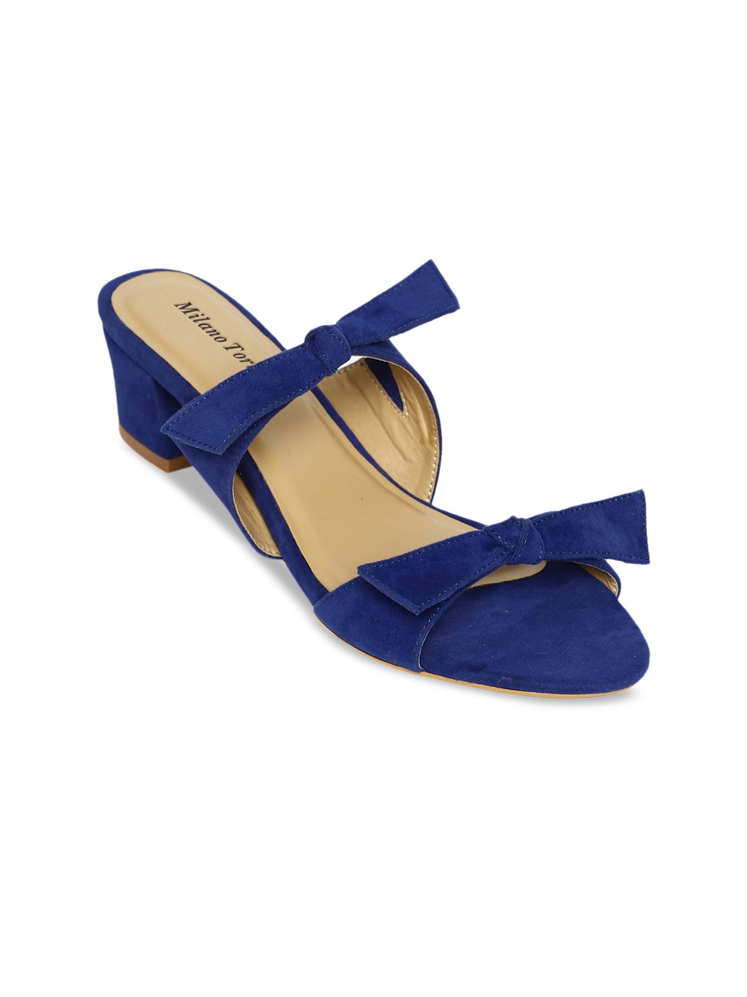 

Milano Torre Women Blue Solid Block Heels