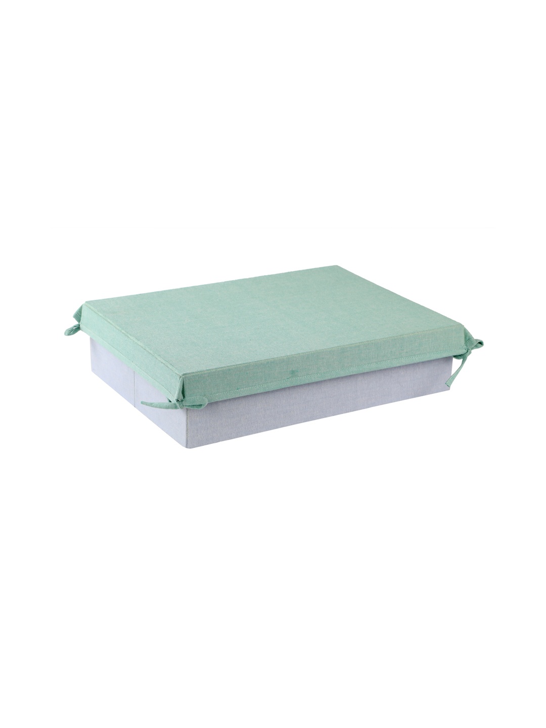 

My Gift Booth Green & Grey Solid Foldable Underbed Organiser