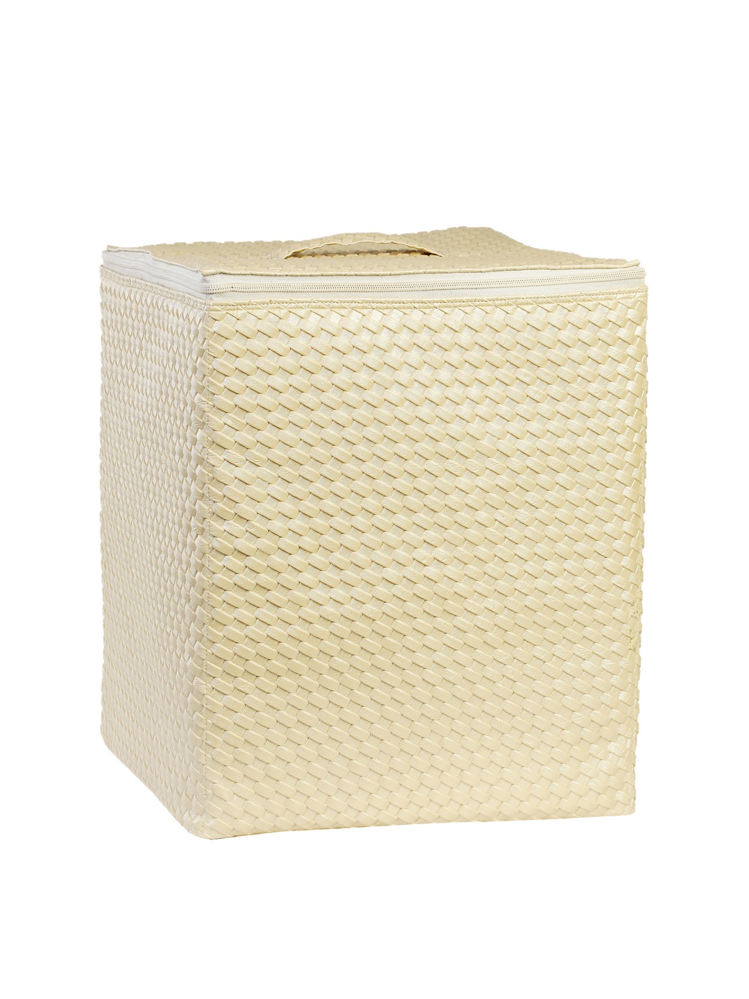 

My Gift Booth Yellow Self-Design Faux Leather Storage Bag