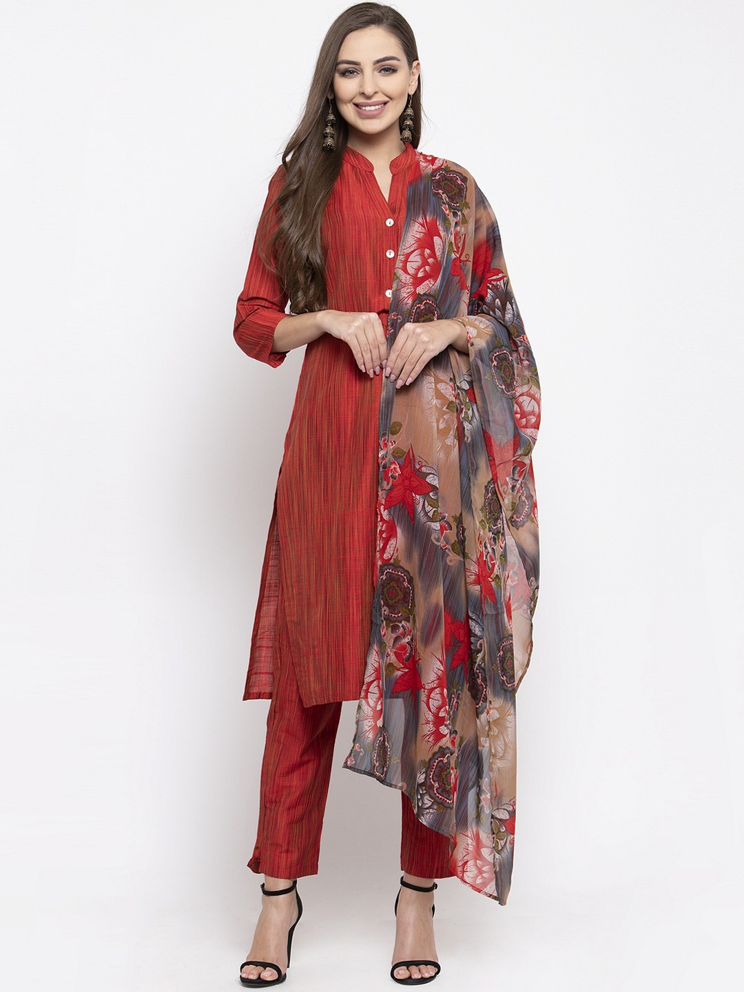 

Jompers Women Multicoloured Floral Printed Dupatta, Multi