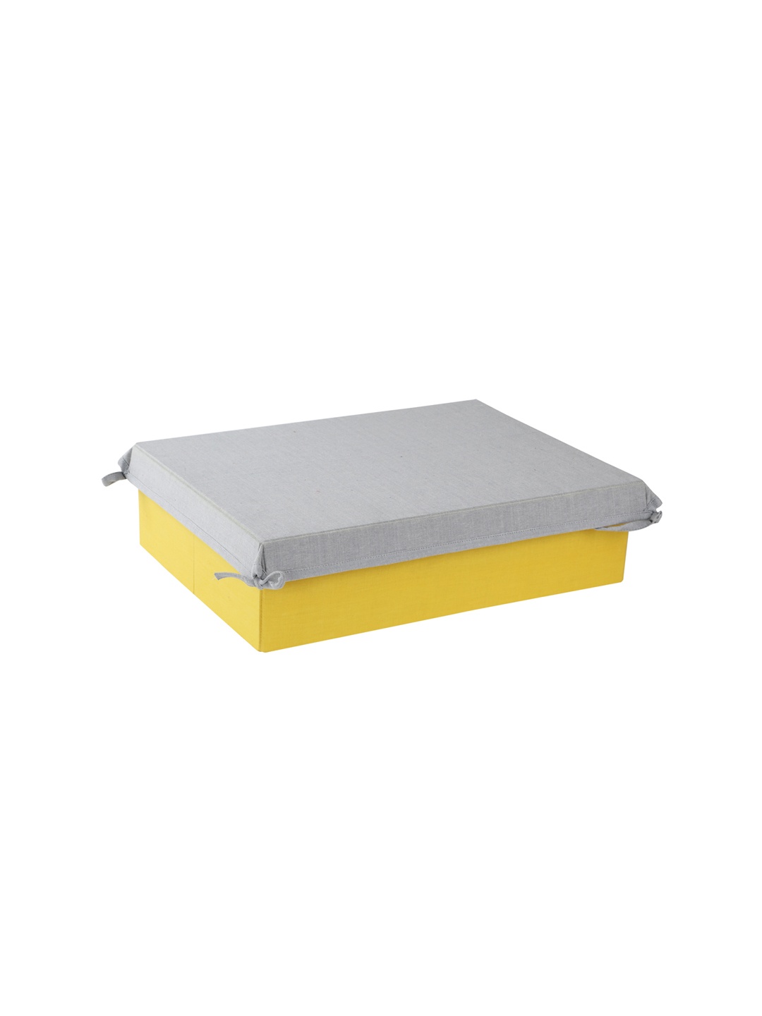 

My Gift Booth Yellow & Grey Solid Foldable Underbed Organiser