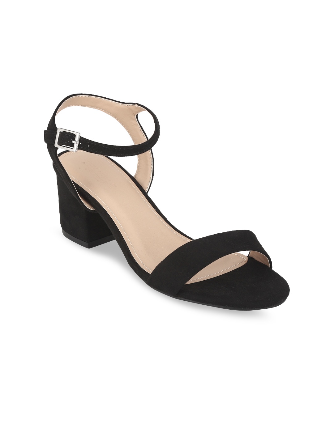 

Truffle Collection Women Black Solid Block Heels