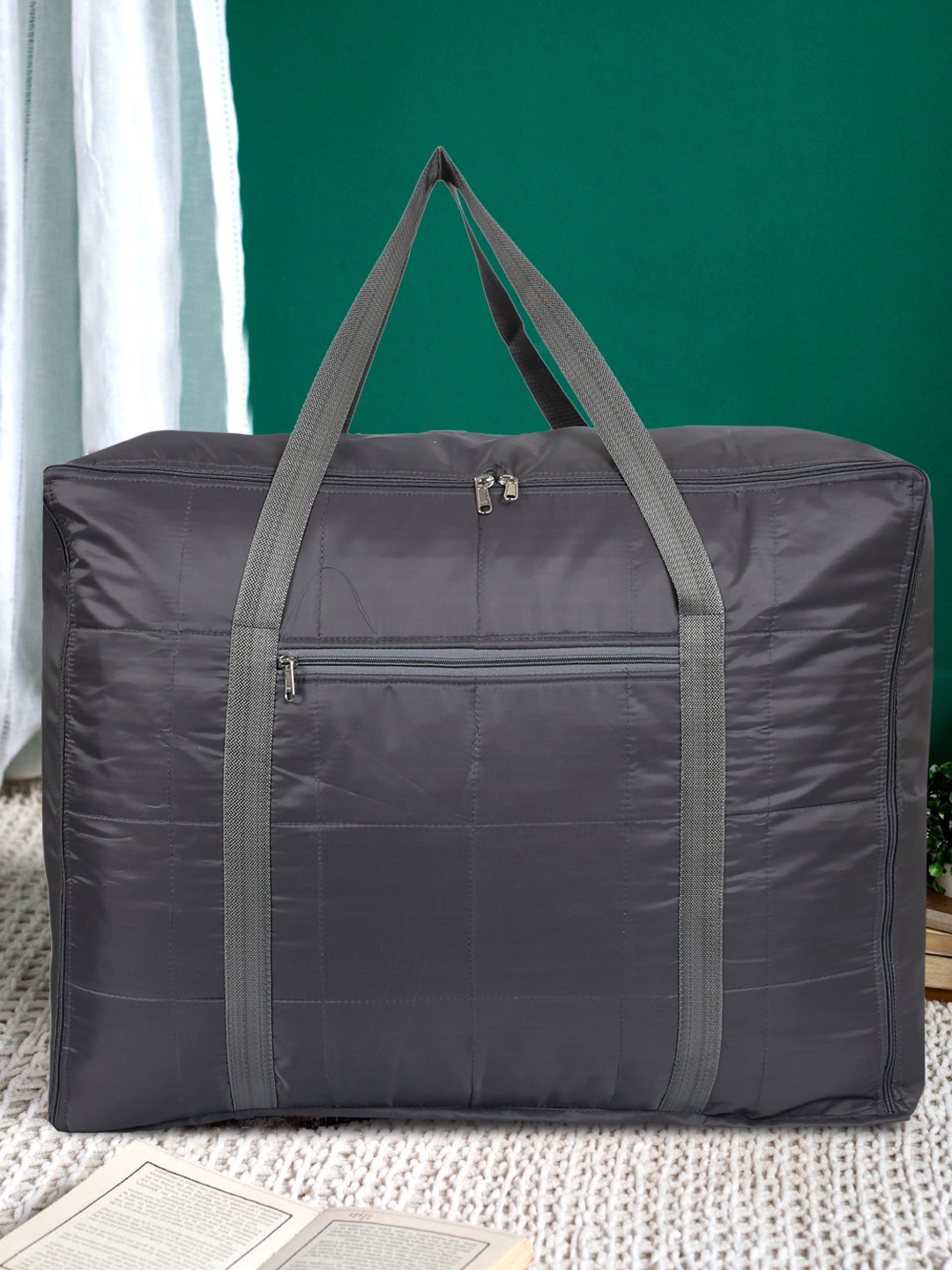 Kuber Industries Unisex Grey Solid Jumbo Attachi Travel Storage Bag