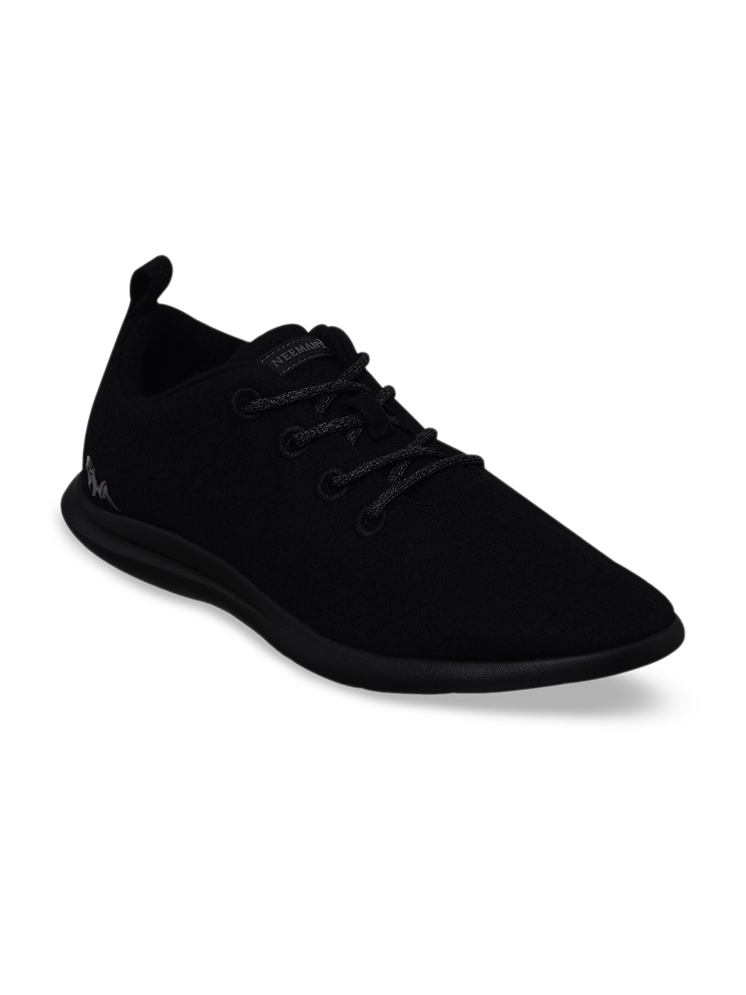 

NEEMANS Women Black Solid Merino Wool Sneakers