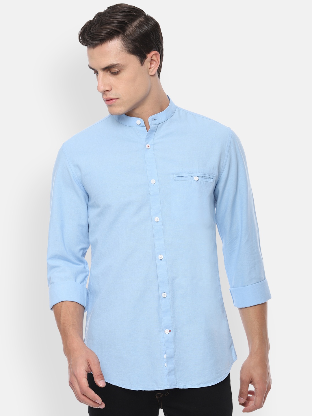

Louis Philippe Sport Men Blue Slim Fit Solid Casual Shirt