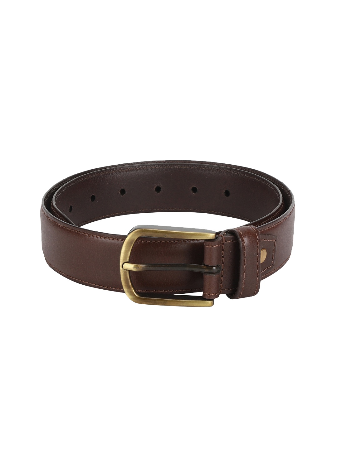 

Aditi Wasan Men Brown Solid Leather Belt