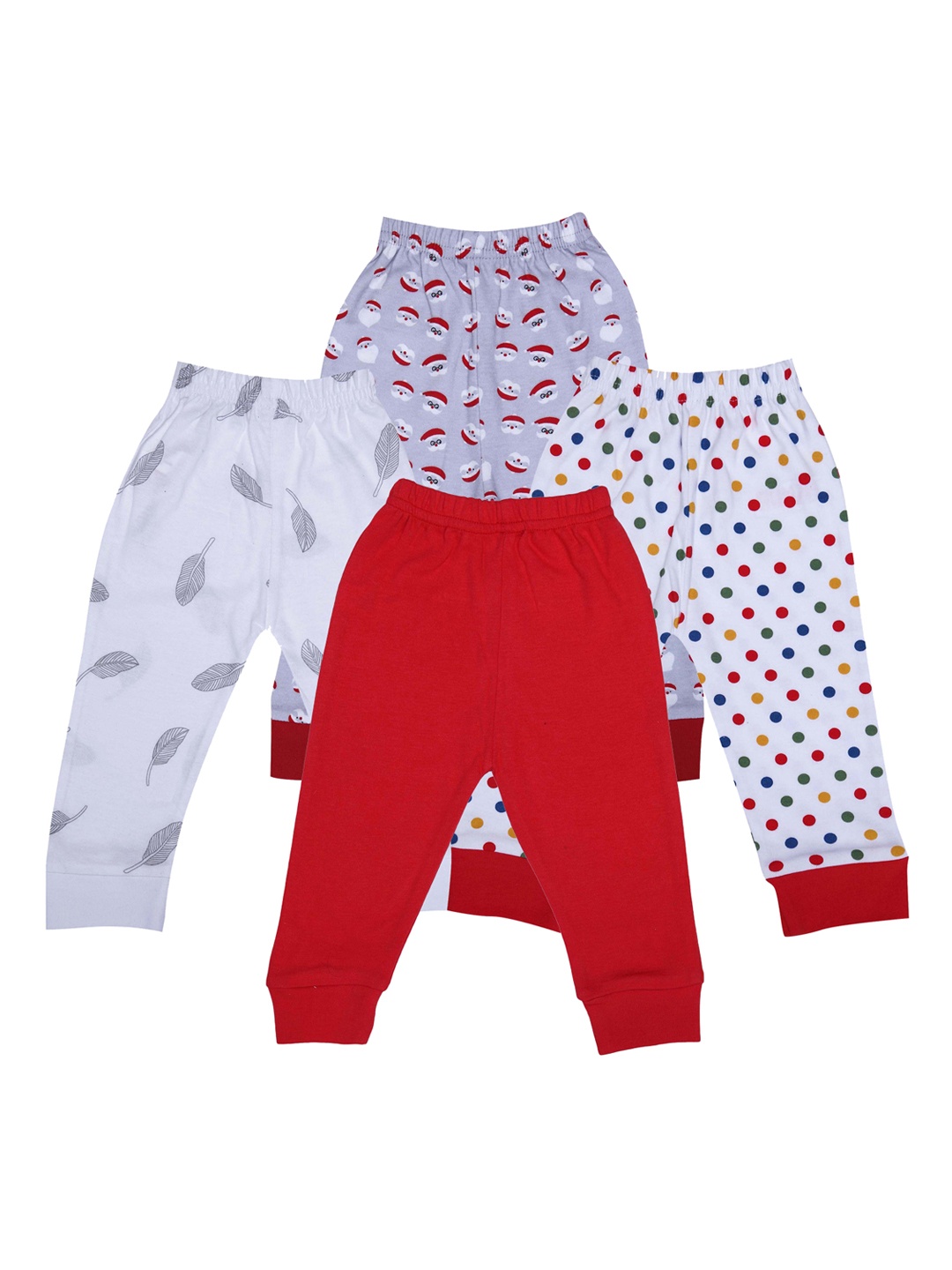 

BUMZEE Infants Pack of 4 Lounge Pants, Red