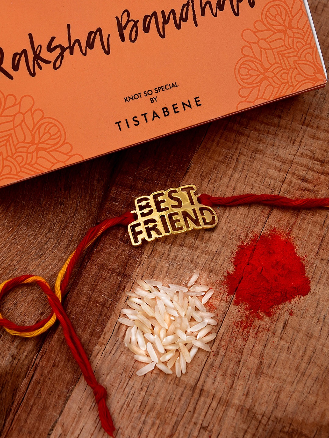 

Tistabene Men Gold-Toned Alloy Gold-Plated Rakhi