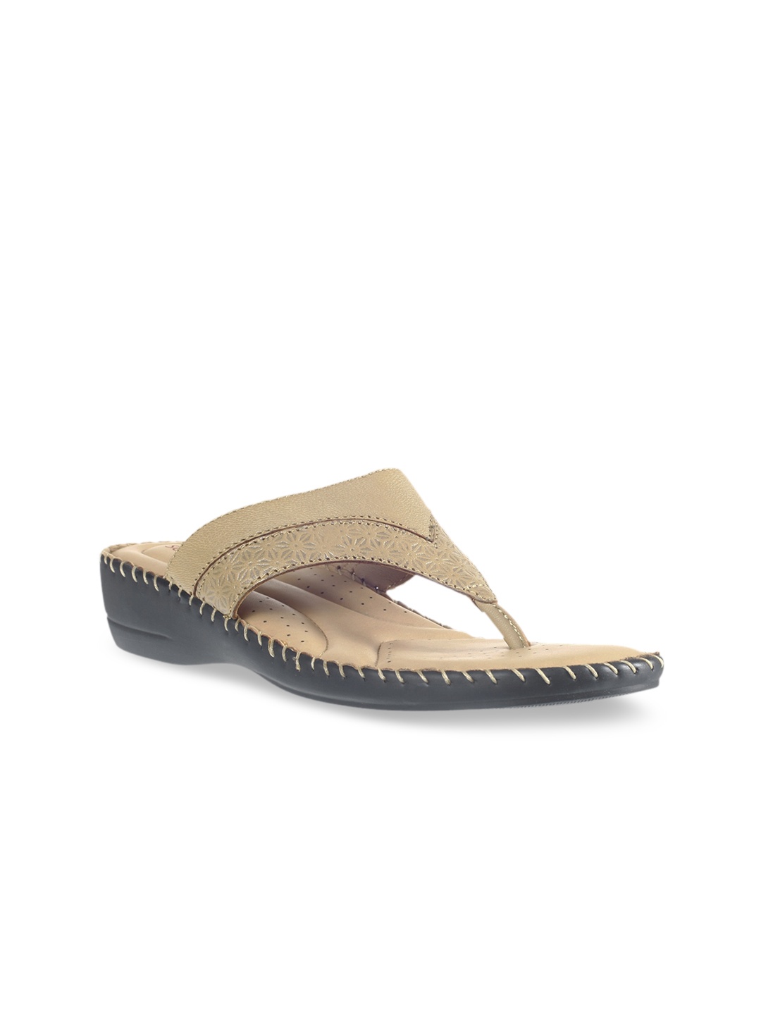 

Khadims Women Beige Solid Sandals