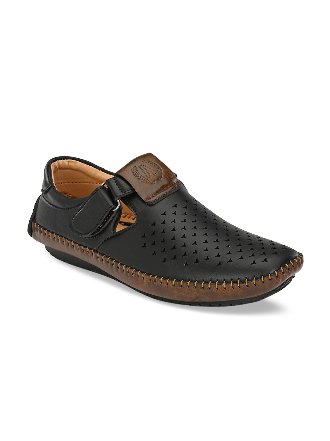 

AfroJack Men Black Shoe Style Sandals