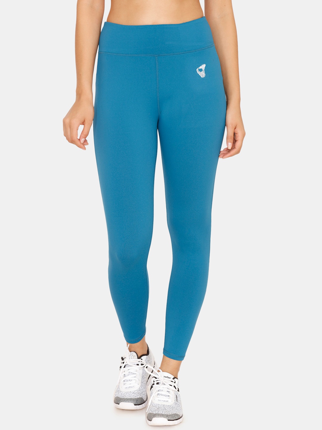 

Zelocity by Zivame Women Turquoise Blue Solid Tights
