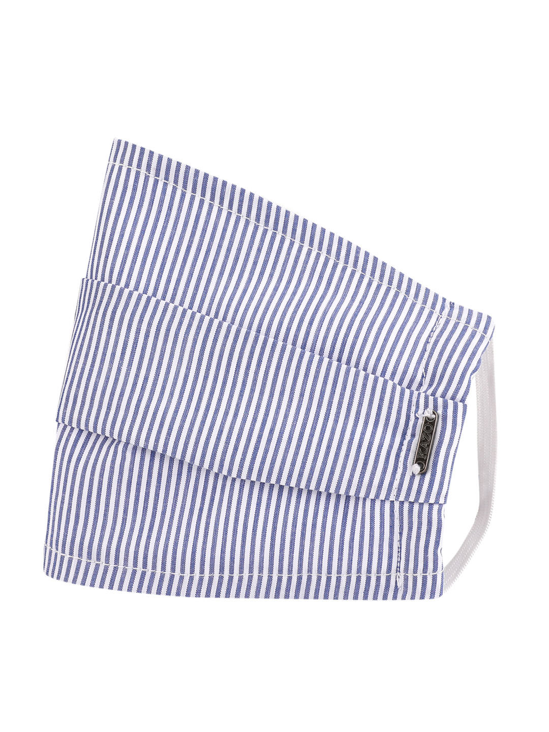 

Kazo Unisex Blue & White Striped 3-Ply Reusable Cloth Masks