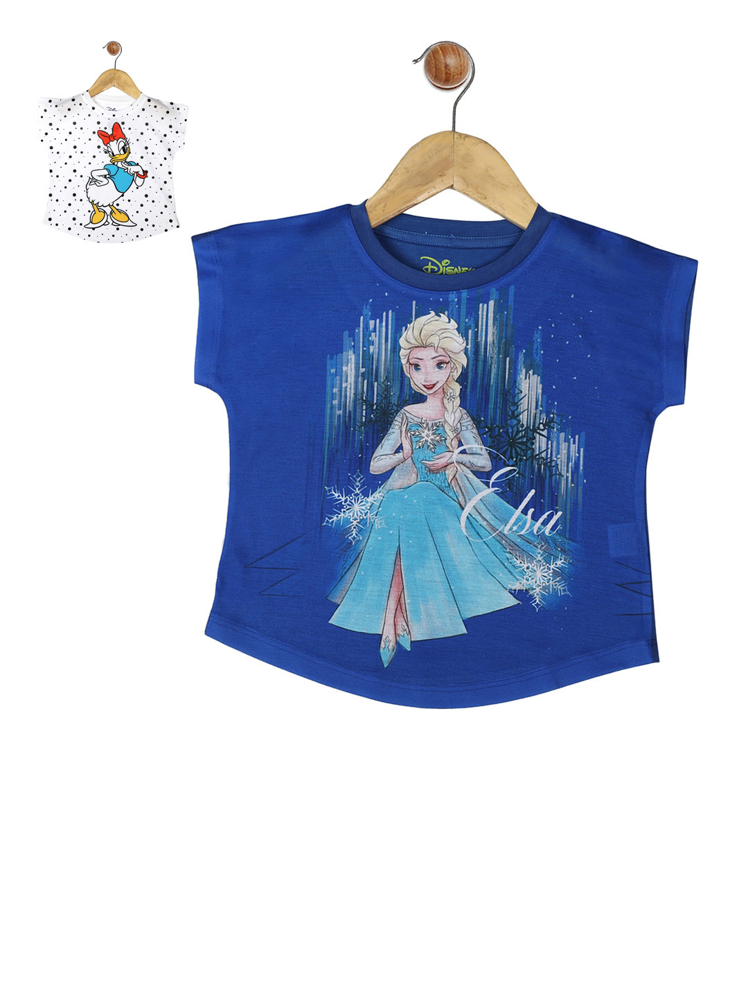 

YK Disney Girls Pack Of 2 Printed Tops, White