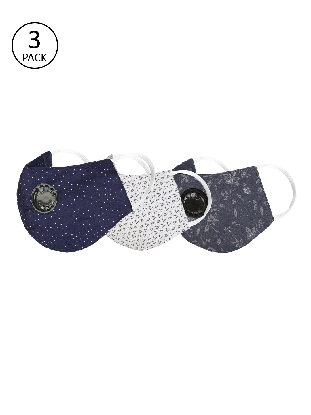 

Balista Unisex Pack of 3 Pcs Assorted Reusable 4-Ply Protective Outdoor Masks