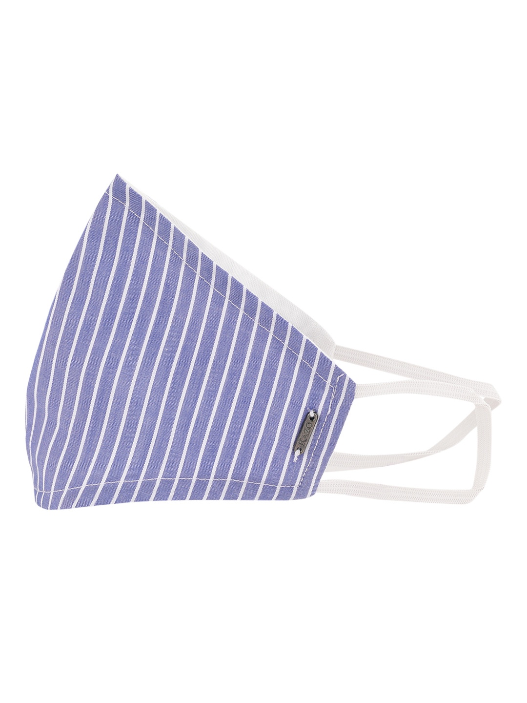 

Kazo Unisex Blue & White Striped 3-Ply Reusable Cloth Masks