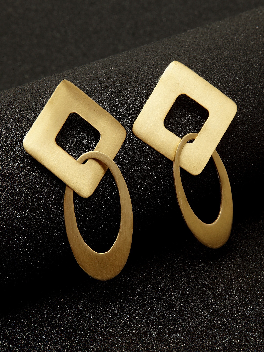 

Madame Gold-Toned Oval Drop Earrings