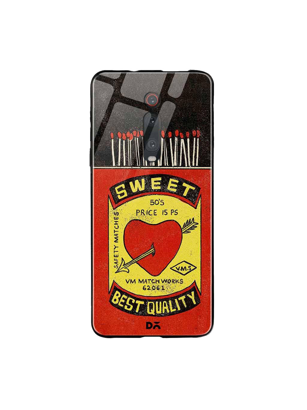

DailyObjects Black & Red Sweet Matchbox Xiaomi Redmi K20 Pro Glass Case, Multi