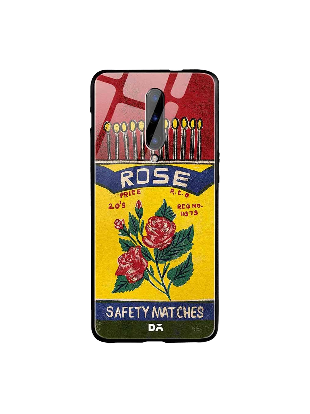 

DailyObjects Yellow & Red Rose Matchbox OnePlus 7 Pro Glass Cover