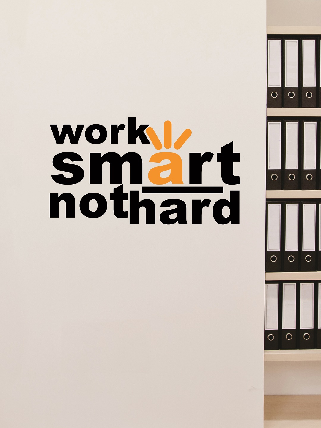 

WALLSTICK Black & Orange Large Vinyl Sticker