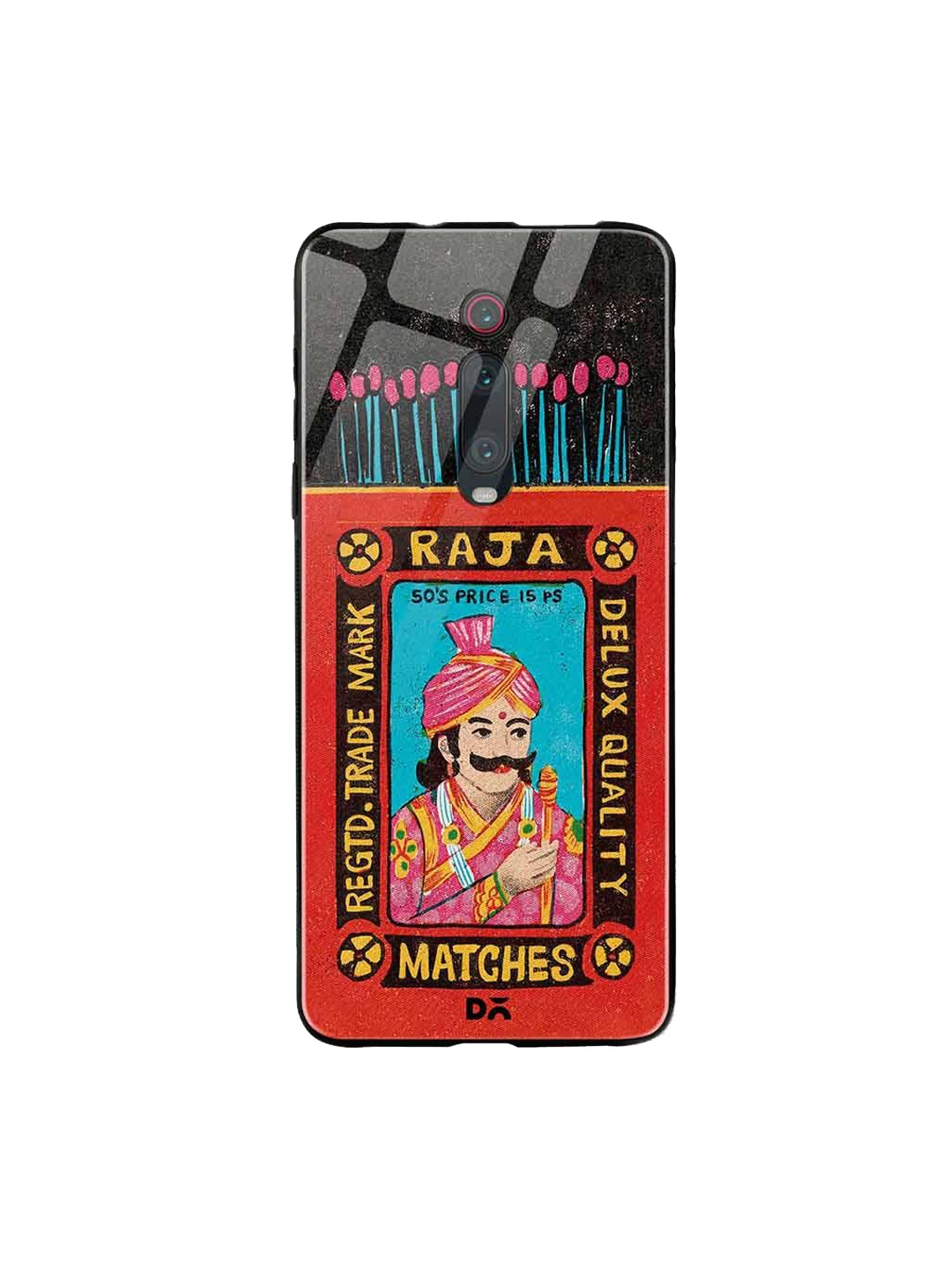 

DailyObjects Red & Black Raja Matchbox Xiaomi Redmi K20 Pro Glass Case