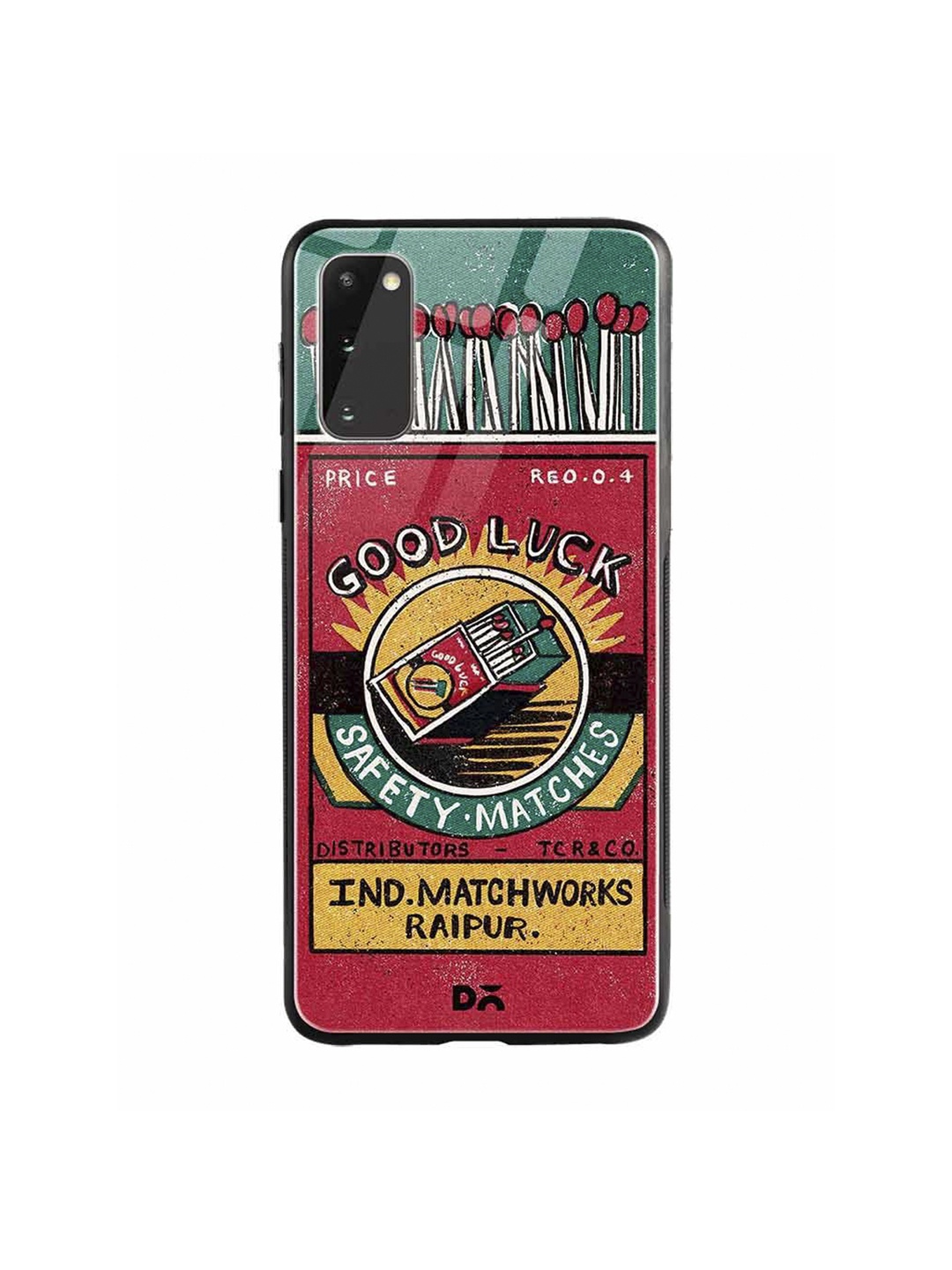 

DailyObjects Green & Red Good Luck Matchbox Samsung Galaxy S20 Glass Case