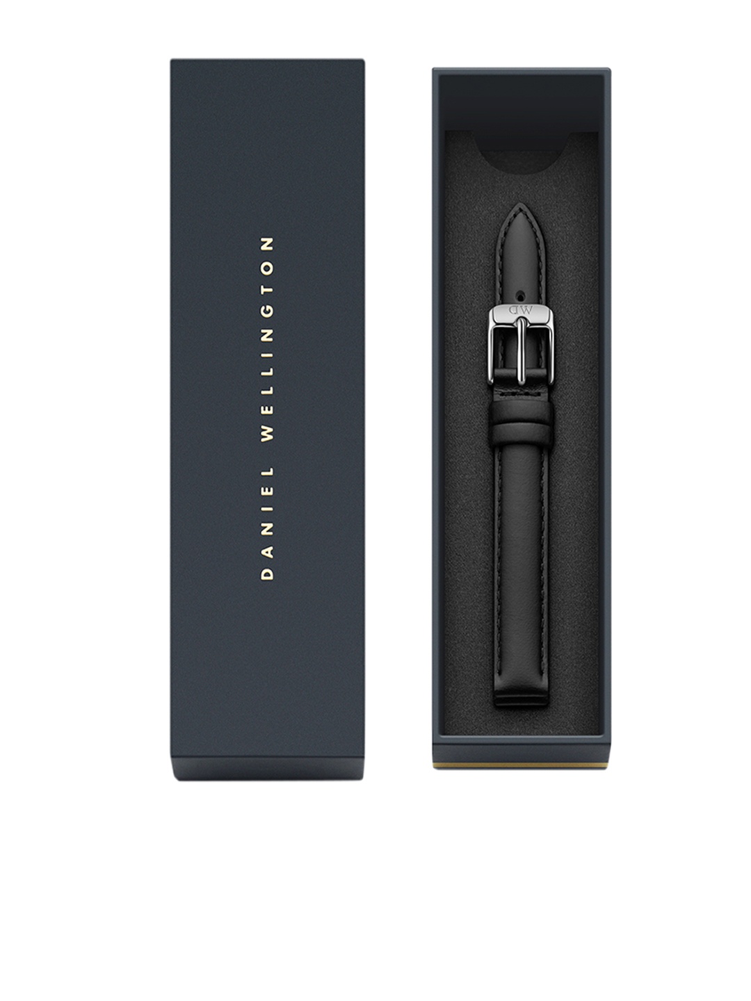 

Daniel Wellington Women Black Solid Leather Petite Sheffield Watch Strap