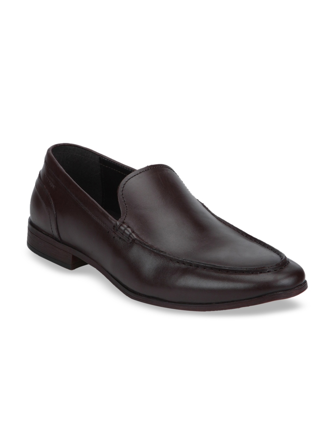 

Red Tape Men Coffee Brown Solid Leather Formal Loafers