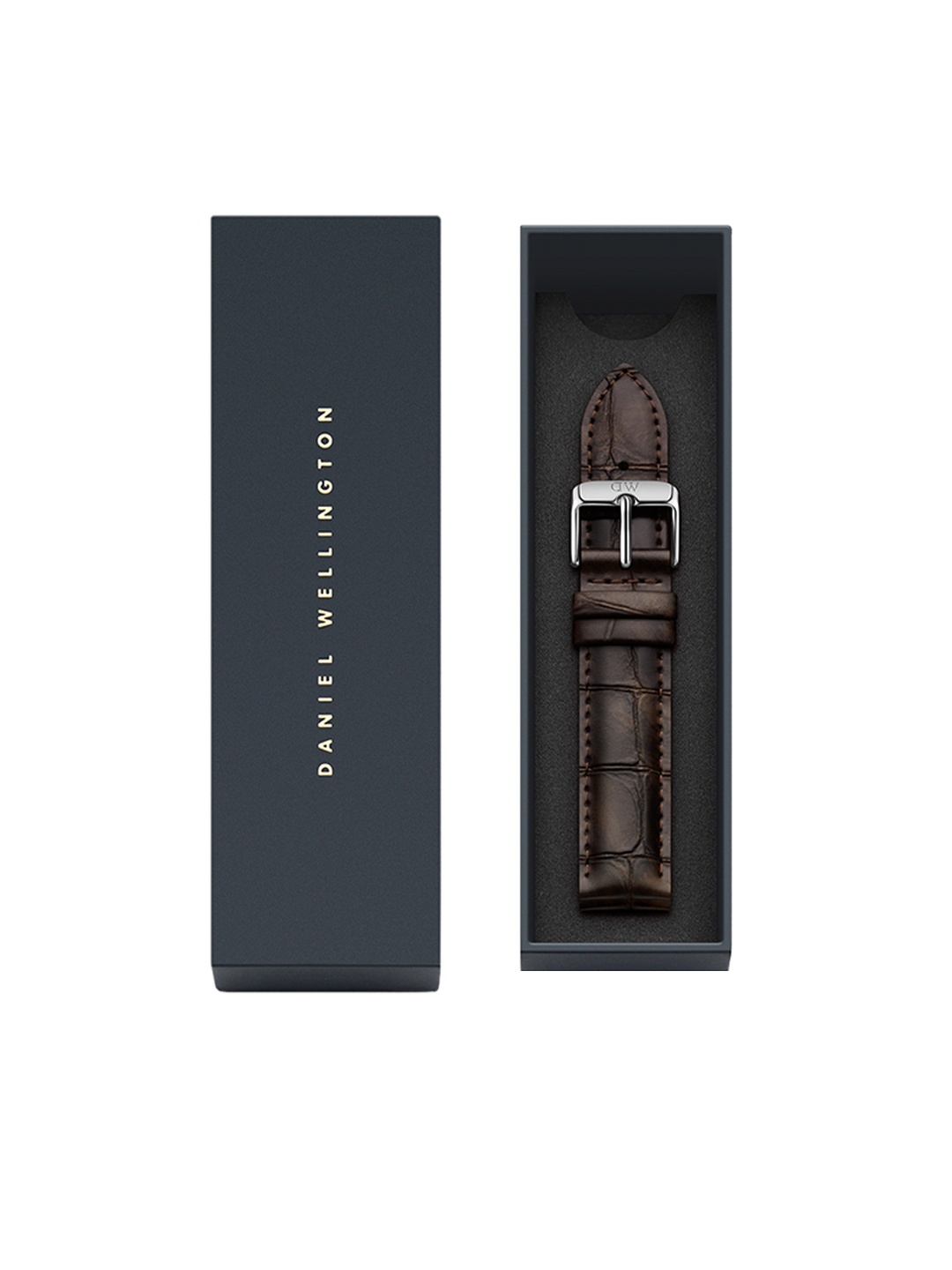 

Daniel Wellington Unisex Brown Textured Leather Classic York Watch Strap