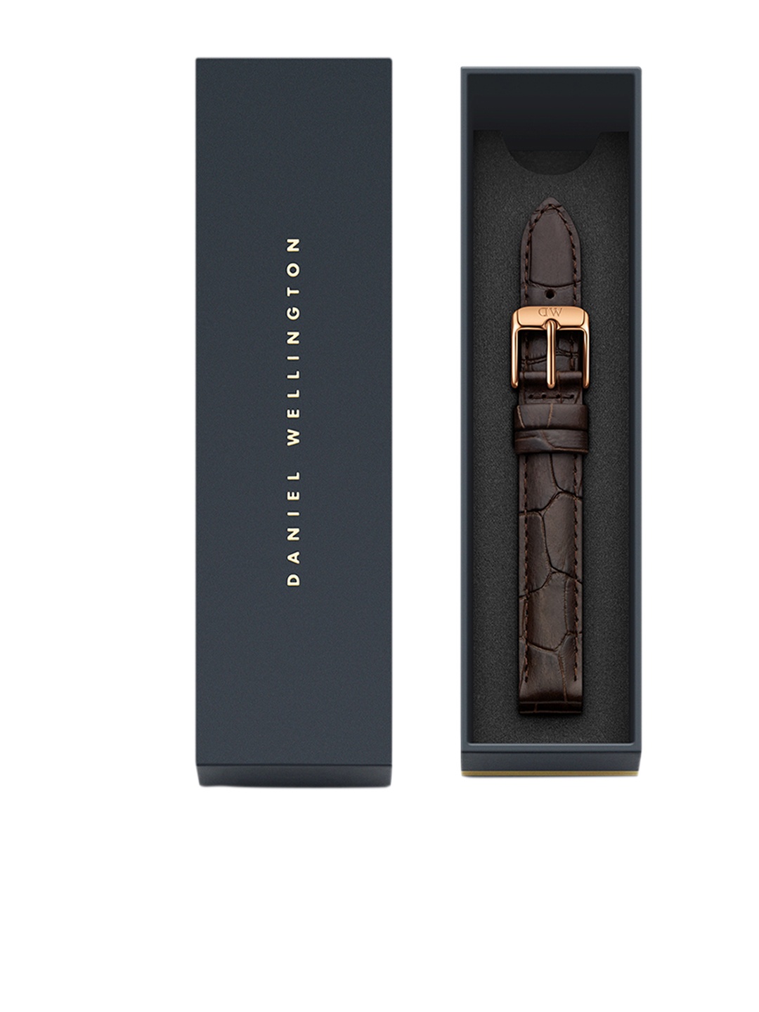 

Daniel Wellington Unisex Brown Textured Leather Petite Reading Watch Strap