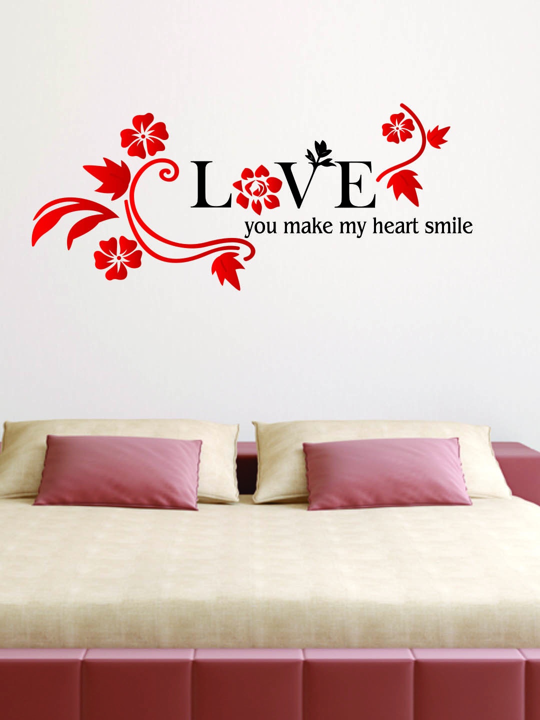 

WALLSTICK Red & Black Love Large Vinyl Sticker