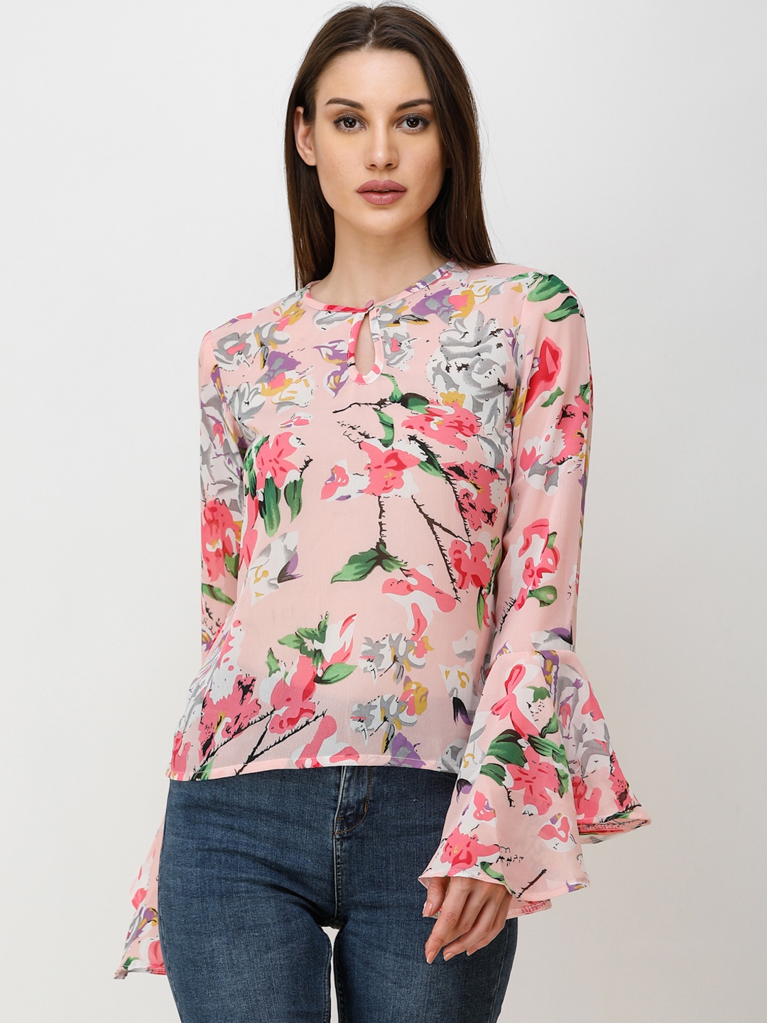 

Cation Women Pink Printed Top