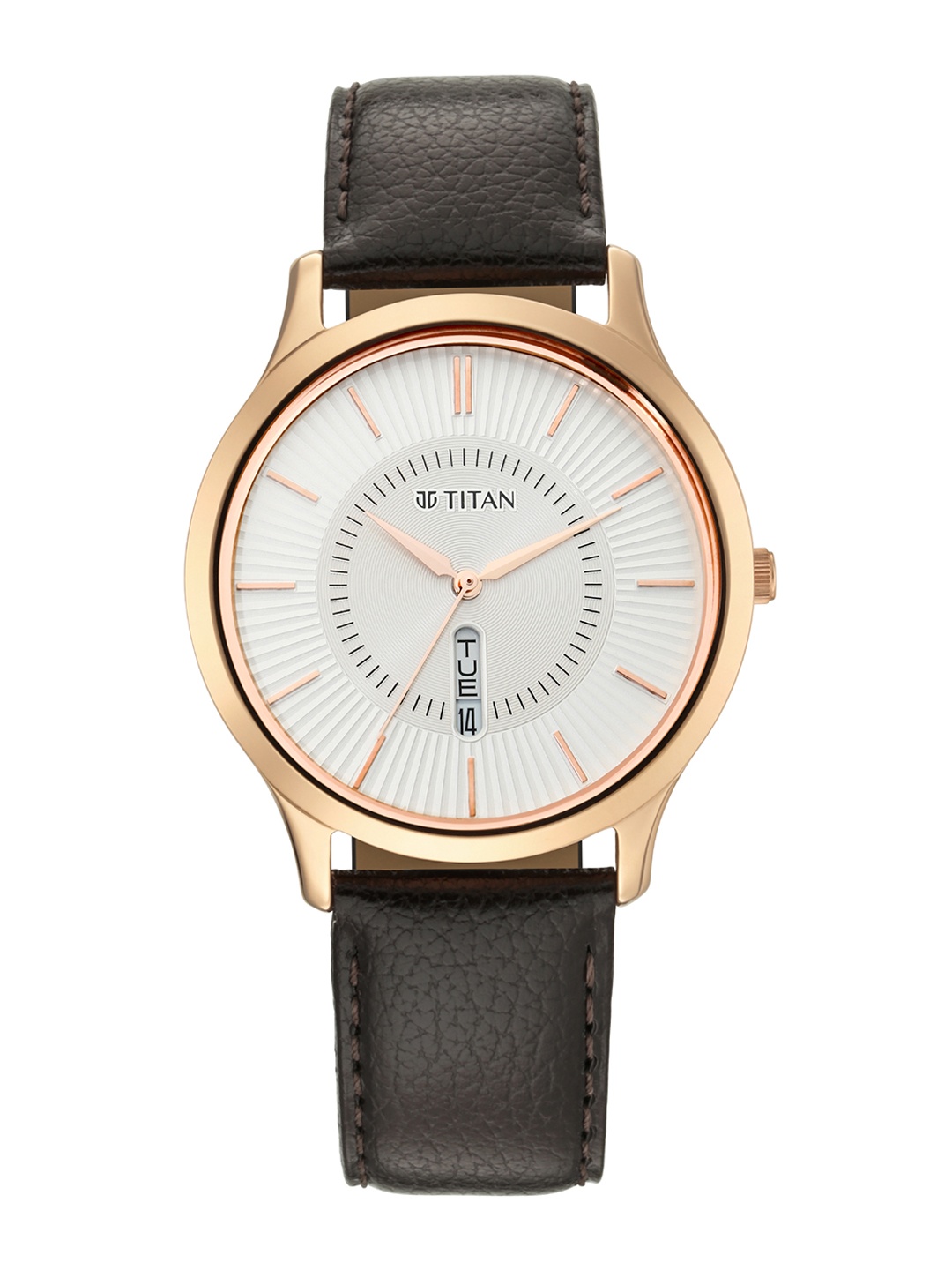 Titan Men White Analogue Watch 1845WL01