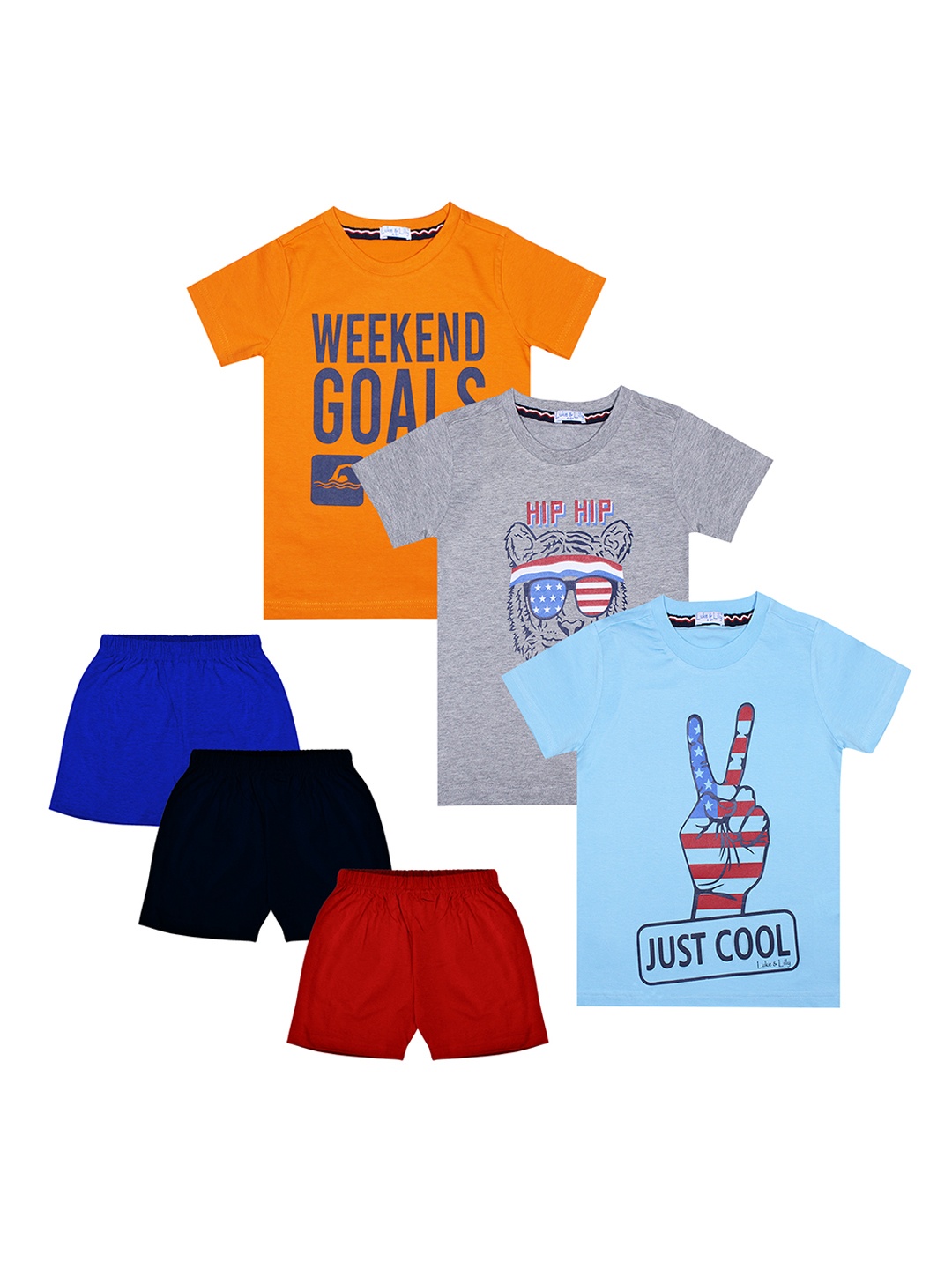 

Luke & Lilly Boys Multicoloured Pack of 3 Clothing Set, Multi