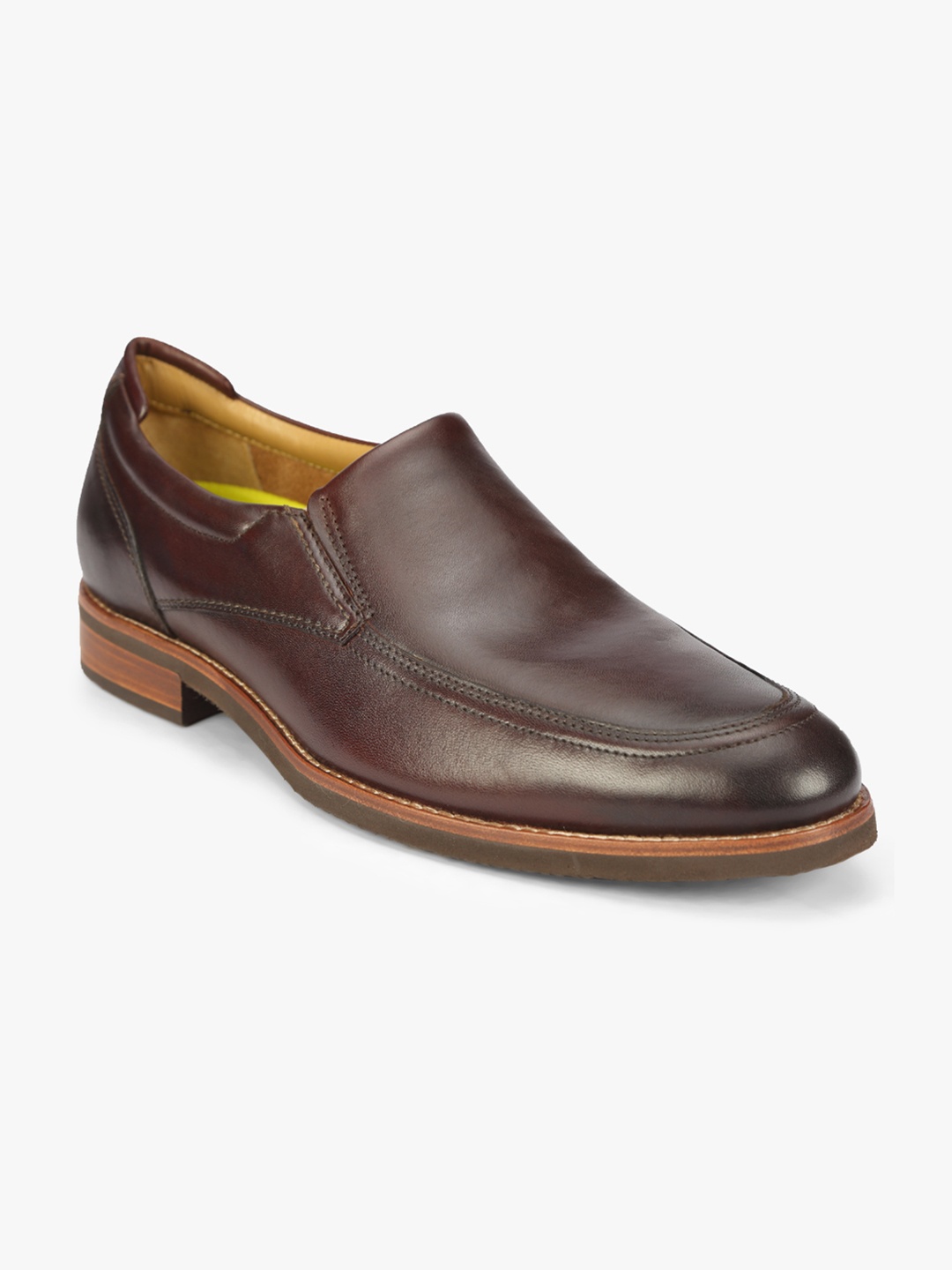 

Florsheim Men Brown Solid Leather Formal Slip-Ons