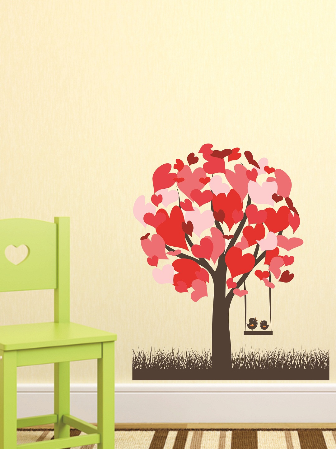 

WALLSTICK Red & Brown Tree Large Vinyl Sticker